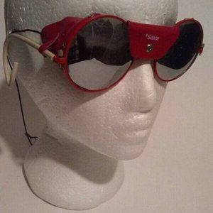 Salice Glacier Vintage Red Unisex Sunglasses